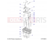 Polaris 2021 RZR RZR XP 1000 TRACTOR/EU/ZUG (R03) - Z21NAE99FG/E99NG/S99CG/S99FG ENGINE » ENGINE, CYLINDER HEAD AND VALVES - (C701058-5)