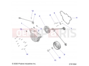 Polaris 2021 RZR RZR XP 1000 TRACTOR/EU/ZUG (R03) - Z21NAE99FG/E99NG/S99CG/S99FG ENGINE » ENGINE, STATOR AND FLYWHEEL - (C701094)