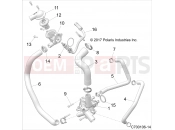 Polaris 2021 RZR RZR XP 1000 TRACTOR/EU/ZUG (R03) - Z21NAE99FG/E99NG/S99CG/S99FG ENGINE » ENGINE, WATERPUMP AND BYPASS - (C700106-14)