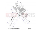 Polaris 2021 SNOWMOBILE 550 VOYAGEUR 155 ES/INTL ES (R02) - S21CFF5BSL/BEL ENGINE | ENGINE, OIL BOTTLE - S21CFF5BSL/BEL (C601108)