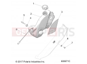 Polaris 2021 SNOWMOBILE 600 AXYS INDY XC 137 ALL OPTIONS (R01) (S21EDP6PS) ENGINE | ENGINE, OIL BOTTLE ASM. - S21EDP6PS ALL OPTIONS (600671)