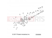 Polaris 2021 SNOWMOBILE 600 AXYS INDY XC 137 ALL OPTIONS (R01) (S21EDP6PS) ENGINE | ENGINE, WATER PUMP - S21EDP6PS ALL OPTIONS (C600806)
