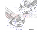 Polaris 2021 SNOWMOBILE 850 INDY ADVENTURE 137 ALL OPTIONS (R02) (S21EDE8RS) CHASSIS | CHASSIS, BULKHEAD ASM. - S21EDE8RS ALL OPTIONS (600976C)
