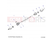 Polaris 2022 ATV SCRAMBLER 1000 55 EPS 3PC (R01) (A22SGE95KN) DRIVE TRAIN » DRIVE TRAIN, DRIVE SHAFT, FRONT - (C101501)
