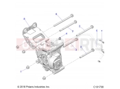Polaris 2022 ATV SCRAMBLER 1000 55 EPS 3PC (R01) (A22SGE95KN) DRIVE TRAIN » DRIVE TRAIN, GEARCASE MOUNTING, REAR - (C101708)