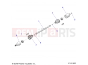 Polaris 2022 ATV SCRAMBLER 1000 55 EPS 3PC (R01) (A22SGE95KN) DRIVE TRAIN » DRIVE TRAIN, REAR HALF SHAFT - (C101502)