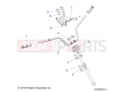 Polaris 2022 ATV SCRAMBLER 1000 55 EPS 3PC (R01) (A22SGE95KN) STEERING » STEERING, HANDLEBAR and CLAMPS - (C102072-1)