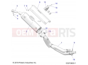 Polaris 2022 ATV SCRAMBLER 850 48 (R01) (A22SVA85A3) ENGINE | ENGINE, EXHAUST - A22SVA85A3 (C0210603-1)