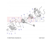 Polaris 2022 ATV SPORTSMAN 570 UTILITY LE (R02) (A22SEK57AD) ENGINE | ENGINE, STATOR COVER and FLYWHEEL - A22SEK57AD (C0211232-1)