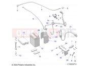 Polaris 2022 ATV SPORTSMAN TOURING 570 EPS (R02) - A22SDE57A4/B4 ELECTRICAL | ELECTRICAL, BATTERY - A22SDE57A4/B4 (C102237-3)