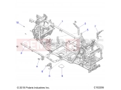 Polaris 2022 ATV SPORTSMAN XP 1000 55 EPS 3PC (R01) (A22SLE95KJ) CHASSIS | CHASSIS, MAIN FRAME - A22SLE95KJ (C102206)