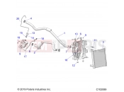 Polaris 2022 ATV SPORTSMAN XP 1000 55 EPS 3PC (R01) (A22SLE95KJ) ENGINE | ENGINE, COOLING SYSTEM - A22SLE95KJ (C102089)