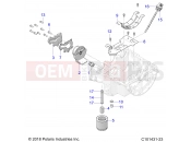 Polaris 2022 ATV SPORTSMAN XP 1000 55 EPS 3PC (R01) (A22SLE95KJ) ENGINE | ENGINE, OIL SYSTEM - A22SLE95KJ (C101431-23)