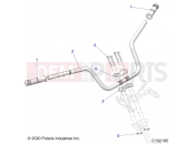 Polaris 2022 ATV SPORTSMAN XP 1000 55 EPS 3PC (R01) (A22SLE95KJ) STEERING | STEERING, HANDLEBAR - A22SLE95KJ (102195)