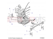 Polaris 2022 RANGER RANGER CREW 1000 PREMIUM WINTER (R01) - R22T6U99A9/AN ENGINE | ENGINE, MOUNTING - R22T6U99A9/AN (C700602)