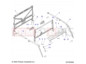 Polaris 2022 RANGER RANGER CREW XP 1000 NSTR ULT BIG GAME (R01) (R22RSX99A9) CHASSIS | CHASSIS, CAB FRAME - R22RSX99A9 (C0705506)