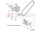 Polaris 2022 RANGER RANGER CREW XP 1000 NSTR ULT BIG GAME (R01) (R22RSX99A9) ENGINE | ENGINE, OIL PUMP - R22RSX99A9 (C700046)