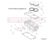 Polaris 2022 RANGER RANGER XP 1000 EPS INTL (R01) (R22RRE99JA) ENGINE | ENGINE, CYLINDER AND PISTON - R22RRE99JA (C700045-1)