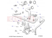 Polaris 2022 RANGER RANGER XP 1000 TRAIL BOSS EVAP (R01) - R22RRH99AG/BG ENGINE | ENGINE, WATERPUMP AND BYPASS - R22RRH99AG/BG (C730030)