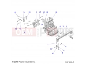 Polaris 2022 RZR RZR 900 TRAIL (R01) (Z22A5A87A2) ENGINE | ENGINE, ENGINE MOUNTING - Z22A5A87A2(C701025-7)