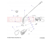 Polaris 2022 RZR RZR 900 TRAIL (R01) (Z22A5A87A2) ENGINE | ENGINE, OIL DIPSTICK and BREATHER - Z22A5A87A2(C701025-8)