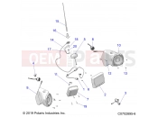 Polaris 2022 RZR RZR PRO XP 4 PREMIUM (R04) (Z22R4C92AF) ELECTRICAL | ELECTRICAL, OPTION, AUDIO, FRONT - Z22R4C92AF (C0702895-6)