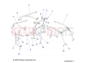 Polaris 2022 RZR RZR TRAIL 900 PREMIUM (R02) (Z22A5P87A5) CHASSIS | CHASSIS, CAB FRAME - Z22A5P87A5 (C0704757-1)