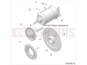 Polaris 2022 RZR RZR XP 1000 TRACTOR/EU/ZUG (R01) - Z22NAE99FK/NK ENGINE | ENGINE, STARTER - Z22NAE99FK/NK (C700106-10)