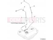 Polaris 2022 RZR RZR XP 1000 TRAILS & ROCKS (R02) - Z22NAR99AF/BF FUEL SYSTEM | FUEL SYSTEM, LINES, STD. - Z22NAR99AF (C700269-3)