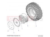 Polaris 2022 RZR RZR XP 1000 TRAILS & ROCKS (R02) - Z22NAR99AF/BF WHEELS | WHEELS, FRONT - Z22NAR99AF/BF (C0701353)