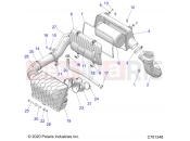Polaris 2022 RZR RZR XP 4 1000 SPORT (R01) - Z22N4E99AJ/AN/BJ/BN ENGINE | ENGINE, AIR INTAKE SYSTEM - Z22N4E99AJ/AN/BJ/BN (C701348)