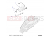 Polaris 2022 SNOWMOBILE 550 INDY 144 ES (R02) (S22CEA5TSL) BODY | BODY, WINDSHIELD - S22CEA5TSL (601085C)