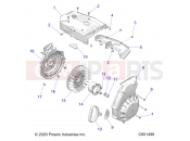Polaris 2022 SNOWMOBILE 550 INDY ADVENTURE 144 ES (R01) (S22CEE5TSL) ENGINE | ENGINE, BLOWER HOUSING and RECOIL STARTER -  S22CEE5TSL (C601498)
