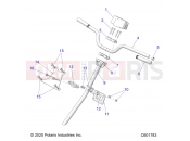 Polaris 2022 SNOWMOBILE 550 INDY ADVENTURE 144 ES (R01) (S22CEE5TSL) STEERING | STEERING, H-BAR, STEERING POST, GRIPS - S22CEE5TSL (C601783)