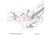 Polaris 2022 SNOWMOBILE 550 INDY EVO 121 ES (R02) (S22CBU5TSL) CHASSIS | CHASSIS, BULKHEAD ASM. - S22CBU5TSL (C601105)