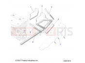 Polaris 2022 SNOWMOBILE 550 INDY EVO 121 ES (R02) (S22CBU5TSL) ENGINE | ENGINE, AIR DUCT, OUTLET - S22CBU5TSL (C601497)