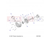 Polaris 2022 SNOWMOBILE 600 INDY CROSSCNTRY 136 (R01) (S22TDL6KSA) ENGINE | ENGINE, RECOIL STARTER - S22TDL6KSA (C601838)