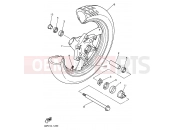 YAMAHA XJ 600 N Diversion Naked XJ600N (4KE3) 1995 FRONT WHEEL