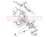 YAMAHA XJ 600 N Diversion Naked XJ600N (4KE3) 1995 REAR WHEEL
