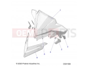 Polaris 2022 SNOWMOBILE 650 MATRYX INDY XC 129 ALL OPTIONS (R01) (S22TKP6RS) BODY | BODY, WINDSHIELD - S22TKP6RS (C601599)