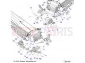 Polaris 2022 SNOWMOBILE 850 INDY XCR 128/INTL (R01) - S22TKL8RS/8RE CHASSIS | CHASSIS, BULKHEAD ASM. - S22TKL8RS/8RE ALL OPTIONS ALL OPTIONS (C601651)