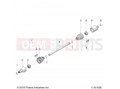 Polaris 2023 ATV SCRAMBLER 850 48 (R01) (A23SVA85A3) DRIVE TRAIN » DRIVE TRAIN, DRIVE SHAFT, FRONT - (C101536)