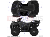 Polaris 2023 ATV SPORTSMAN 450 HO EPS 50S (R01) - A23SEE50B1/B3 BODY | BODY, DECALS - A23SEE50B1/B3 (900253-01)