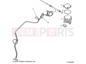 Polaris 2023 ATV SPORTSMAN 450 HO EPS 50S (R01) - A23SEE50B1/B3 STEERING | STEERING, CONTROLS, THROTTLE ASM. and CABLE - A23SEE50B1/B3 (C102409)