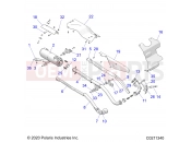 Polaris 2023 ATV SPORTSMAN 570 EPS EURO5 - 3PC (R01) - A23SEE57P2/PL ENGINE | ENGINE, EXHAUST - A23SEE57P2/PL (C0211340)
