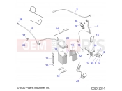 Polaris 2023 ATV SPORTSMAN 570 X2 EU/ZUG TRACTOR (R01) - A23SWE57F1/S57C1/C2 ELECTRICAL | ELECTRICAL, BATTERY - A23SWE57F1/S57C1/C2 (C0201202-1)