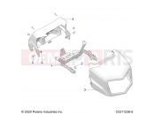 Polaris 2023 ATV SPORTSMAN XP 1000 48 TRAIL PACKAGE (R01) (A23SXZ95AK) BODY » BODY, HEADLIGHT POD - (C0211236-5)