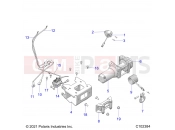 Polaris 2023 ATV SPORTSMAN XP 1000 48 TRAIL PACKAGE (R01) (A23SXZ95AK) CHASSIS » CHASSIS, WINCH - (C102384)