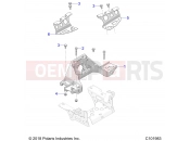 Polaris 2023 ATV SPORTSMAN XP 1000 EPS 48 EU 3PC (R01) - A23SXE95PG/PK CHASSIS | CHASSIS, BULKHEAD and FRONT CAB SUPPORT - A23SXE95PG/PK (C101983)