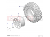 Polaris 2023 RANGER GENERAL XP 1000 SPORT (R02) - G23GXE99A/99B WHEELS | WHEELS, FRONT - G23GXE99A/99B (C701121-2)